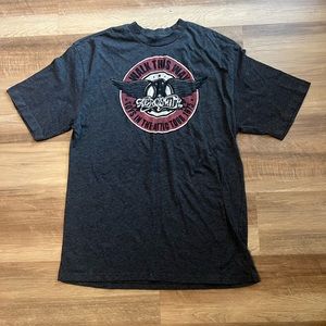 Black Graphic T-Shirt Aerosmith